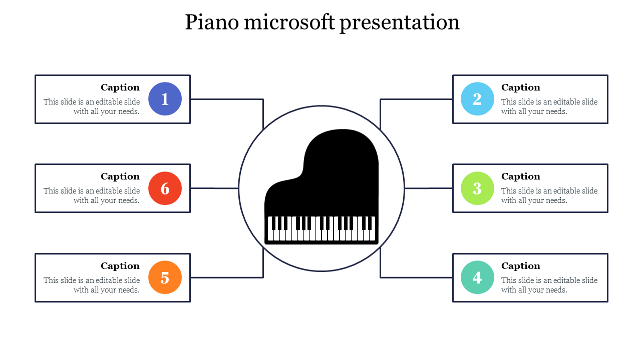 Piano Microsoft Presentation PowerPoint PPT Template Slides
